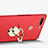 Cover Plastica Rigida Opaca con Anello Supporto A02 per Huawei Honor 8 Pro Rosso