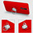 Cover Plastica Rigida Opaca con Anello Supporto A02 per Huawei Maimang 6 Rosso