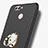 Cover Plastica Rigida Opaca con Anello Supporto A02 per Huawei Nova 2 Plus Nero