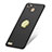 Cover Plastica Rigida Opaca con Anello Supporto A02 per Huawei P8 Lite Smart Nero