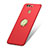 Cover Plastica Rigida Opaca con Anello Supporto A02 per Huawei P9 Plus Rosso