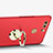 Cover Plastica Rigida Opaca con Anello Supporto A02 per Huawei P9 Rosso