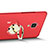 Cover Plastica Rigida Opaca con Anello Supporto A02 per Xiaomi Mi 4 Rosso
