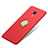 Cover Plastica Rigida Opaca con Anello Supporto A02 per Xiaomi Mi 4 Rosso