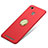 Cover Plastica Rigida Opaca con Anello Supporto A02 per Xiaomi Redmi 3 Pro Rosso
