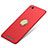 Cover Plastica Rigida Opaca con Anello Supporto A02 per Xiaomi Redmi 3 Rosso