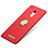 Cover Plastica Rigida Opaca con Anello Supporto A02 per Xiaomi Redmi Note 3 MediaTek Rosso