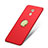 Cover Plastica Rigida Opaca con Anello Supporto A03 per Huawei Enjoy 6S Rosso