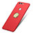 Cover Plastica Rigida Opaca con Anello Supporto A03 per Huawei Honor 8 Rosso