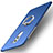 Cover Plastica Rigida Opaca con Anello Supporto A03 per Huawei Mate 9 Lite Blu