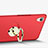 Cover Plastica Rigida Opaca con Anello Supporto A03 per Huawei Y6 II 5 5 Rosso