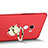 Cover Plastica Rigida Opaca con Anello Supporto A03 per Xiaomi Mi Mix Rosso