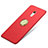 Cover Plastica Rigida Opaca con Anello Supporto A03 per Xiaomi Redmi Note 4 Rosso
