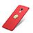Cover Plastica Rigida Opaca con Anello Supporto A04 per Huawei Honor 5C Rosso