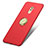 Cover Plastica Rigida Opaca con Anello Supporto A05 per Huawei Honor 6X Pro Rosso