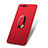 Cover Plastica Rigida Opaca con Anello Supporto e Cordoncino per Huawei Honor 9 Rosso