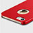 Cover Plastica Rigida Opaca con Anello Supporto per Apple iPhone 5 Rosso