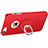 Cover Plastica Rigida Opaca con Anello Supporto per Apple iPhone 5S Rosso