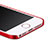 Cover Plastica Rigida Opaca con Anello Supporto per Apple iPhone 5S Rosso