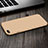 Cover Plastica Rigida Opaca con Anello Supporto per Apple iPhone 8 Plus Oro