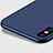 Cover Plastica Rigida Opaca con Anello Supporto per Apple iPhone Xs Blu