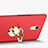 Cover Plastica Rigida Opaca con Anello Supporto per Huawei Enjoy 6 Rosso