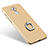 Cover Plastica Rigida Opaca con Anello Supporto per Huawei Enjoy 6S Oro