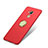 Cover Plastica Rigida Opaca con Anello Supporto per Huawei G9 Plus Rosso