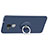 Cover Plastica Rigida Opaca con Anello Supporto per Huawei GR5 Mini Blu