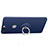 Cover Plastica Rigida Opaca con Anello Supporto per Huawei Honor V8 Blu