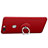 Cover Plastica Rigida Opaca con Anello Supporto per Huawei Honor V8 Rosso