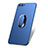 Cover Plastica Rigida Opaca con Anello Supporto per Huawei Nova 2S Blu