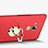 Cover Plastica Rigida Opaca con Anello Supporto per Huawei Nova Plus Rosso