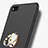 Cover Plastica Rigida Opaca con Anello Supporto per Huawei P8 Nero