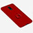 Cover Plastica Rigida Opaca con Anello Supporto per Nokia 6 Rosso