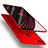 Cover Plastica Rigida Opaca con Anello Supporto per OnePlus 5T A5010 Rosso