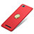 Cover Plastica Rigida Opaca con Anello Supporto per Xiaomi Mi 4C Rosso