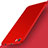 Cover Plastica Rigida Opaca con Anello Supporto per Xiaomi Mi 5 Rosso