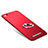 Cover Plastica Rigida Opaca con Anello Supporto per Xiaomi Redmi 3 Rosso