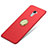 Cover Plastica Rigida Opaca con Anello Supporto per Xiaomi Redmi 4 Standard Edition Rosso