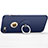 Cover Plastica Rigida Opaca con Foro e Anello Supporto per Apple iPhone 7 Blu