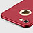 Cover Plastica Rigida Opaca con Foro e Anello Supporto per Apple iPhone 8 Rosso