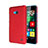 Cover Plastica Rigida Opaca per Microsoft Lumia 640 Rosso