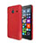 Cover Plastica Rigida Opaca per Microsoft Lumia 640 XL Lte Rosso