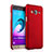 Cover Plastica Rigida Opaca per Samsung Galaxy J3 Rosso