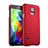 Cover Plastica Rigida Opaca per Samsung Galaxy S5 G900F G903F Rosso