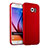 Cover Plastica Rigida Opaca per Samsung Galaxy S6 Duos SM-G920F G9200 Rosso