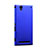 Cover Plastica Rigida Opaca per Sony Xperia T2 Ultra Dual Blu