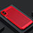 Cover Plastica Rigida Perforato per Apple iPhone Xs Max Rosso