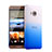 Cover Plastica Trasparente Rigida Sfumato per HTC One Me Blu